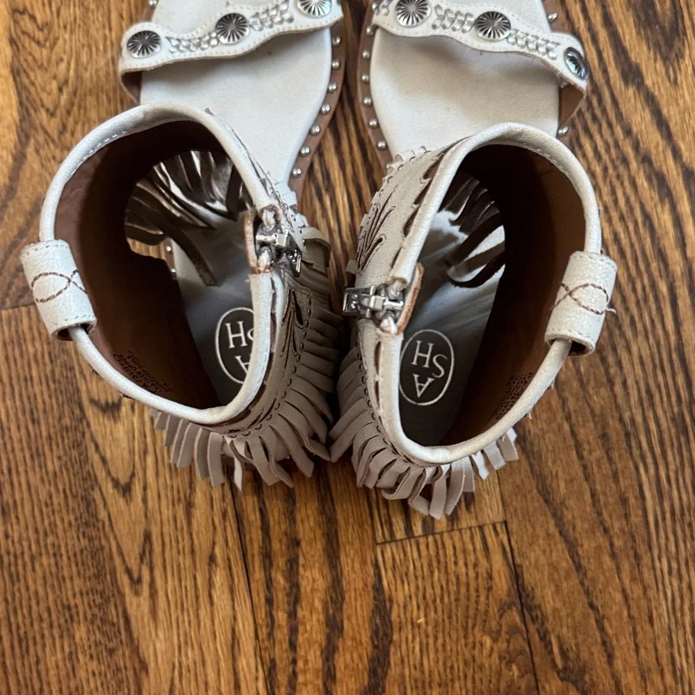 Free People ASH SUMMER WESTERN COWGIRL TASSEL BOOT Sandals SZ 36